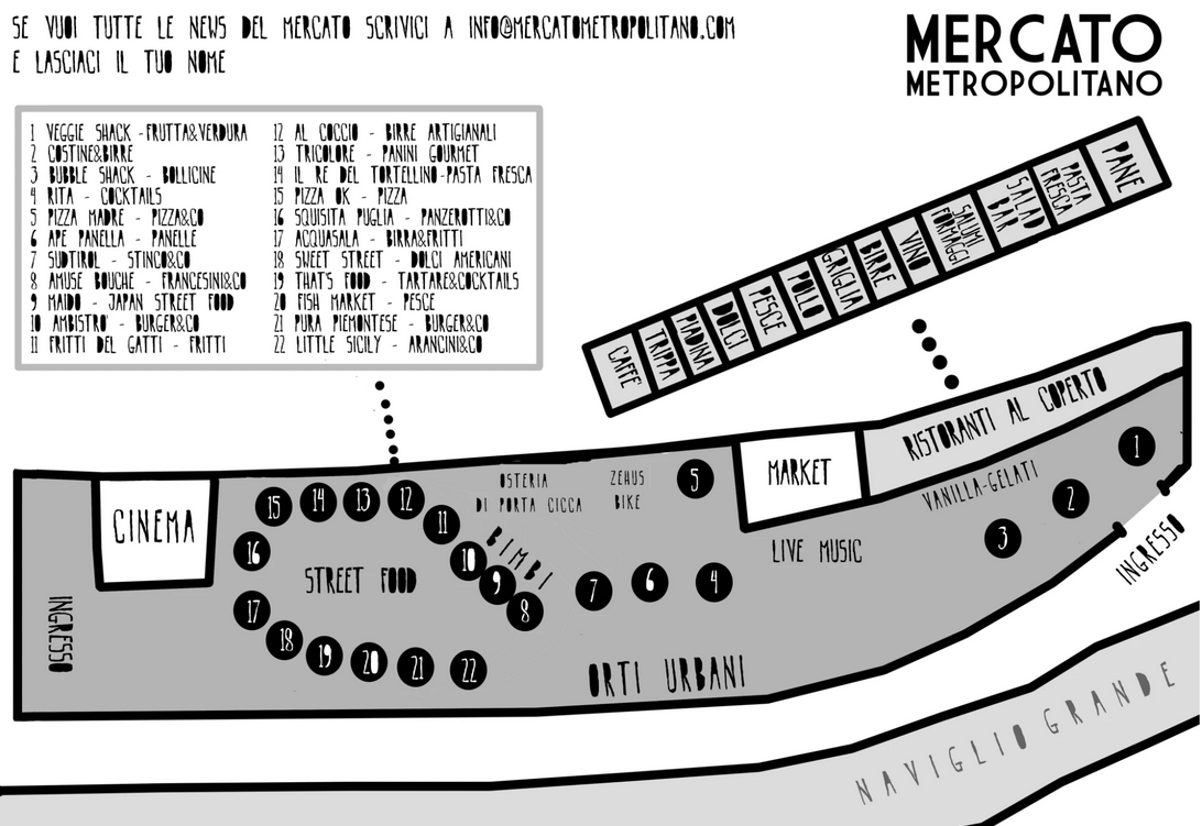 Mercato Metropolitano Map